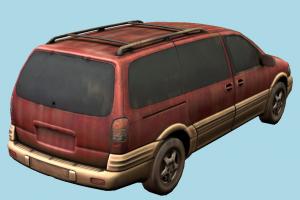 Abandoned Car 1990s Minivan-2